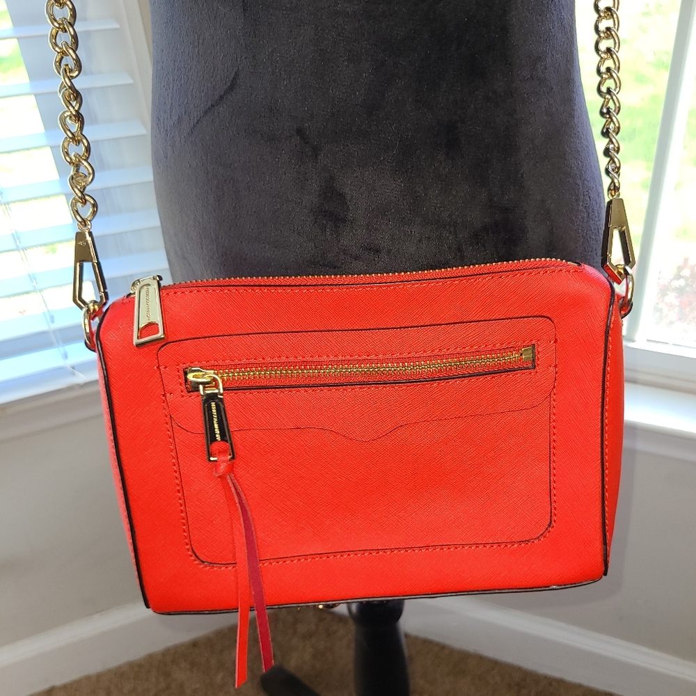 Rebecca Minkoff Avery Zest Leather Cross Body Bag EUC Spring - Picture 10 of 16